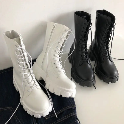Bellanica - Lace-up platform winter boots