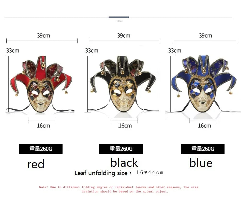 Bellanica - Joker Venetian Masquerade Party Mask