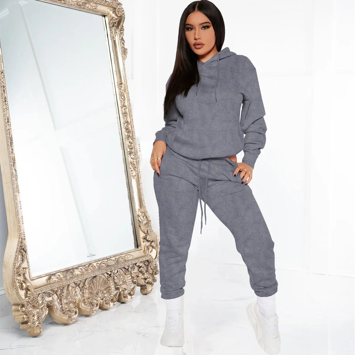 Bellanica - Fashionable Winter Fleece Skirt Set