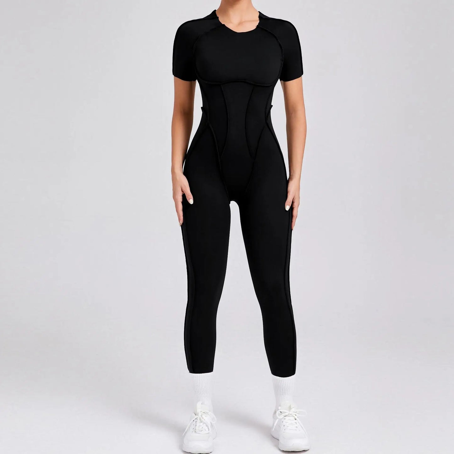 Bellanica - One-piece padded backless slim jumpsuit