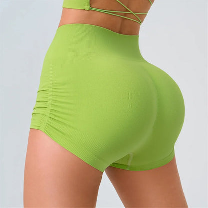 Bellanica - Seamless high-waist scrunch shorts