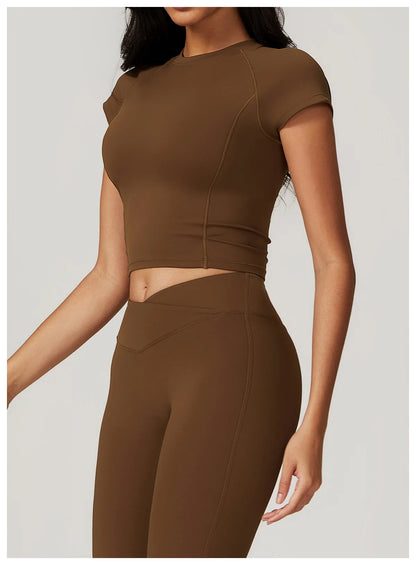 Bellanica - 2-Piece Crop Top Leggings Set