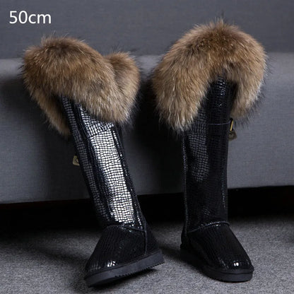 Bellanica - Fox fur leather boots