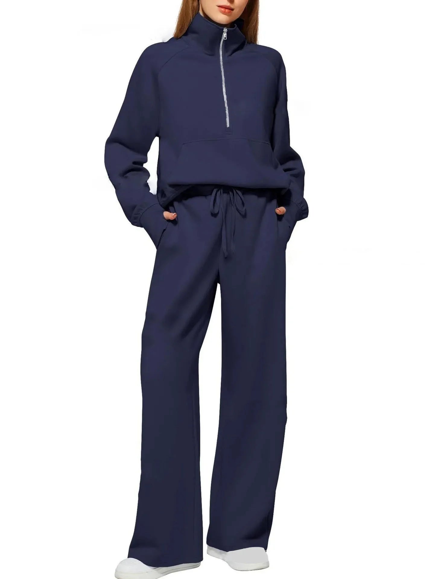 Bellanica - Women's 2-Piece Zipper Sweat Set