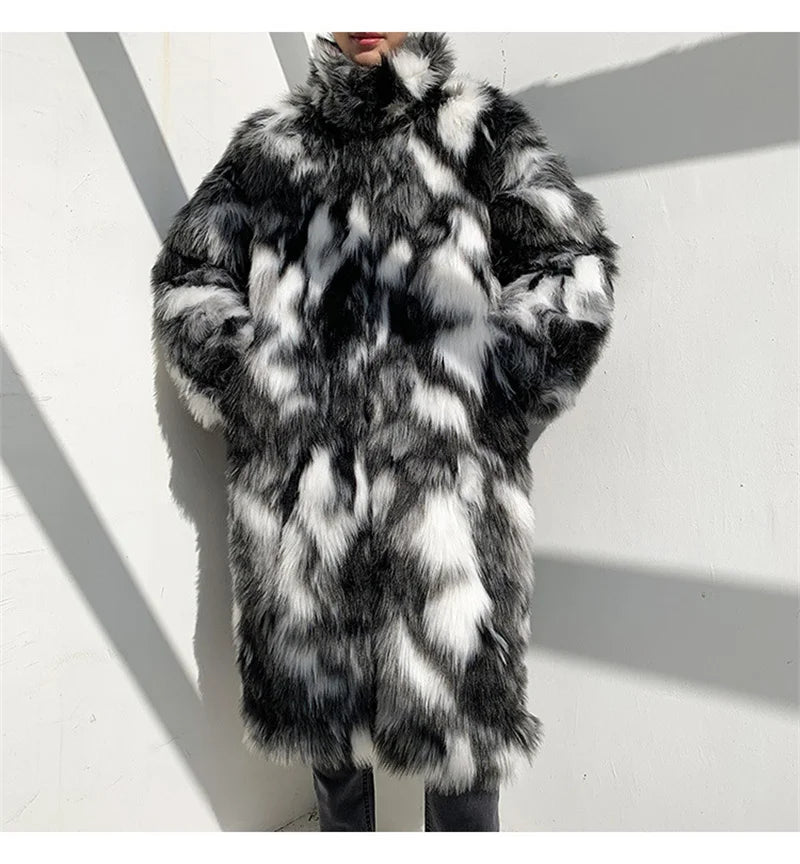 Bellanica - Men’s Hip-Hop Faux-Fur Coat