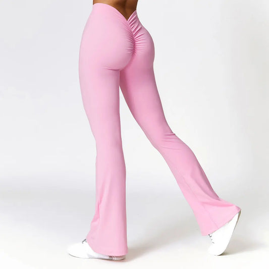 Bellanica - V-Waist Flare Leg Yoga Pants