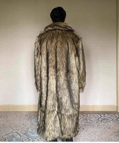 Bellanica - Men's Wolf Fur Overcoat