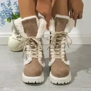 Bellanica - Plush faux snow boots