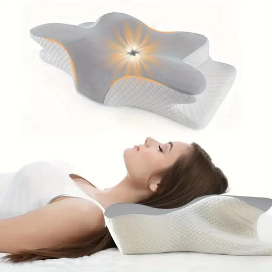 Butterfly Memory Foam Cervical Pillow - front view