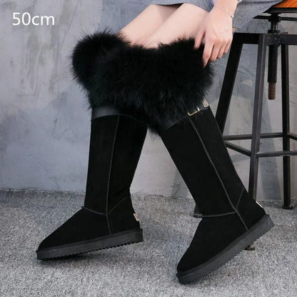 Bellanica - Fox fur leather boots