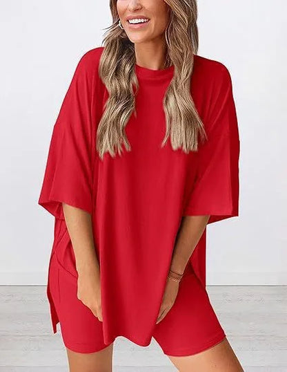 Casual Pocket Shorts Two-Piece Set