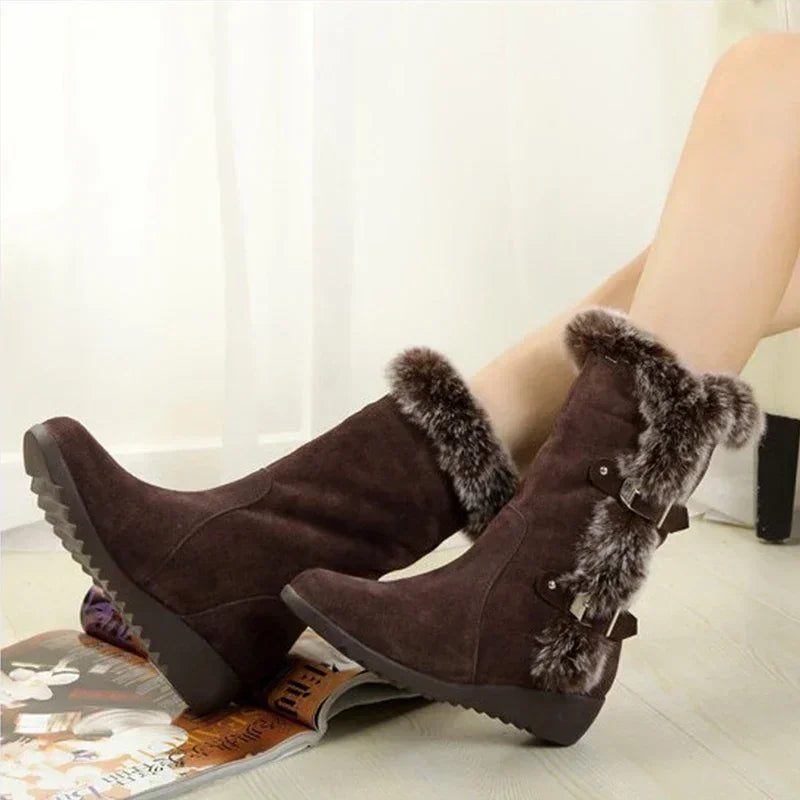 Bellanica - Fur mid-calf boots