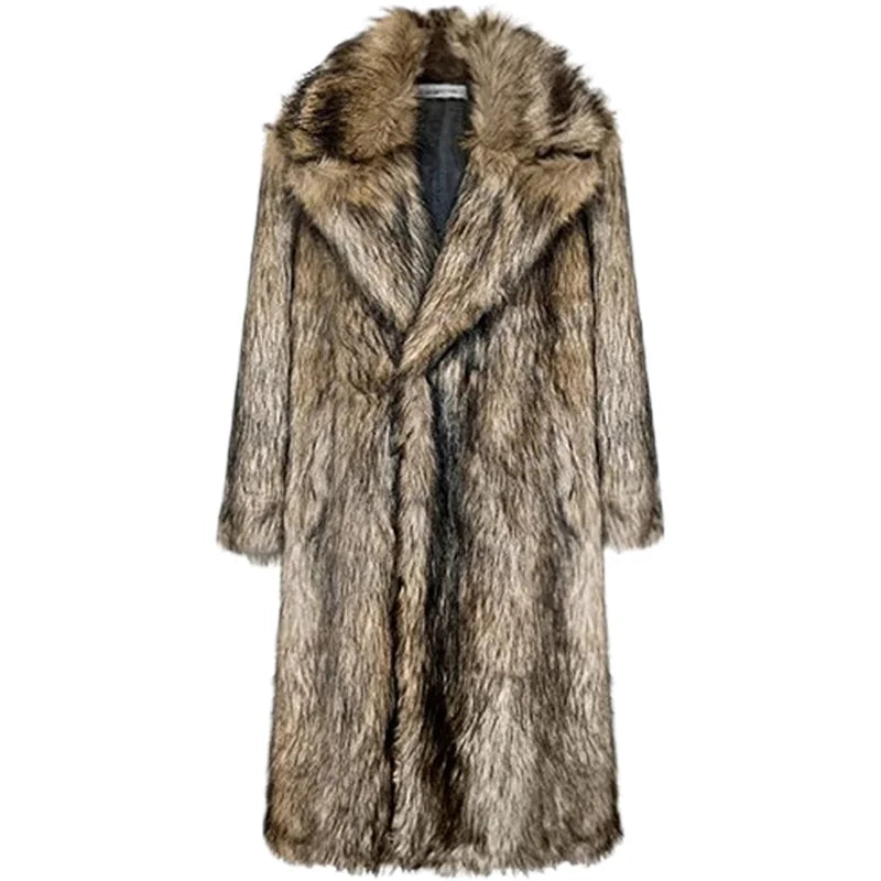 Bellanica - Men's Wolf Fur Overcoat