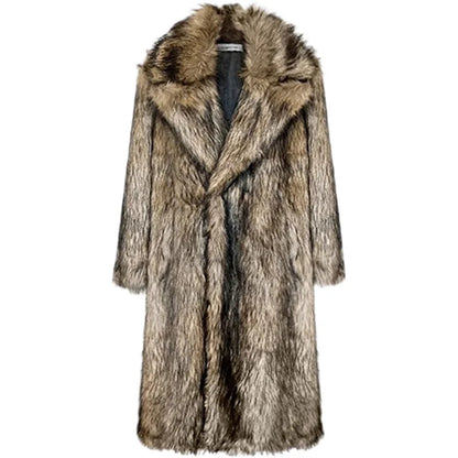 Bellanica - Men's Wolf Fur Overcoat
