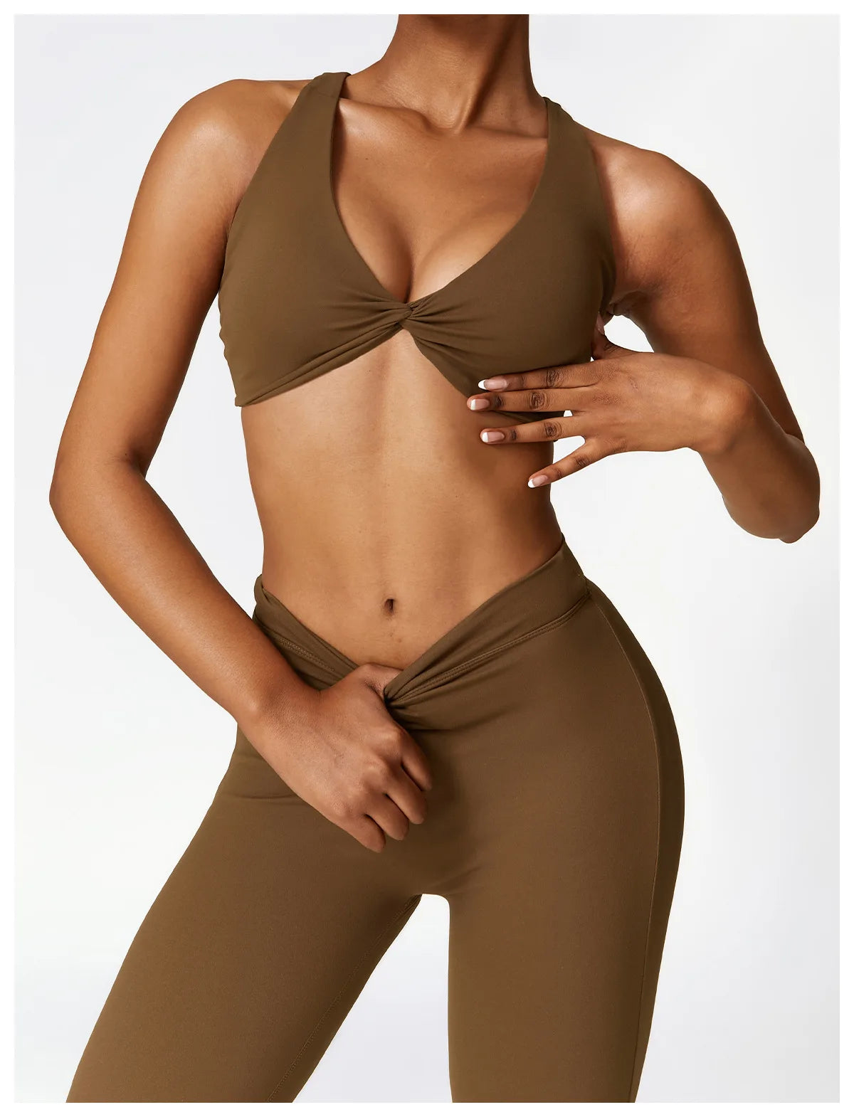 Bellanica - V-Waist Flare Leg Yoga Pants
