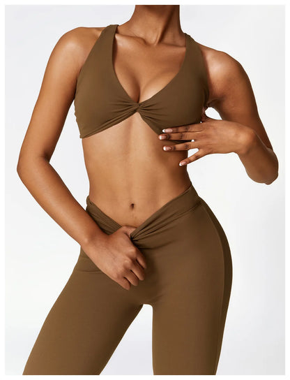 Bellanica - V-Waist Flare Leg Yoga Pants