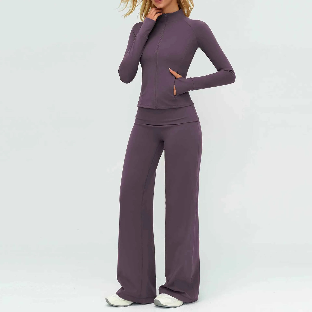 Womens Casual Yoga Tracksuit Set