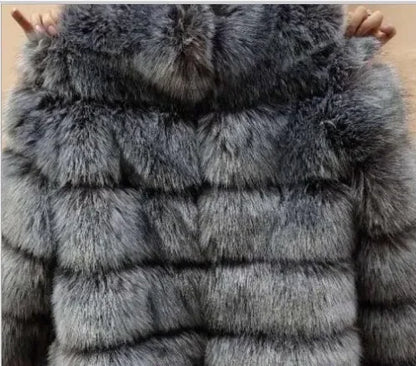 Bellanica - Faux Fur Women Coats Solid