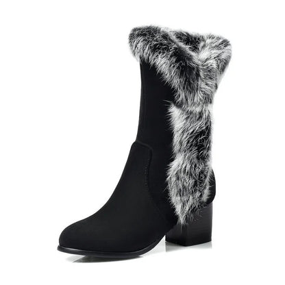 Bellanica - Furry wedge winter boots