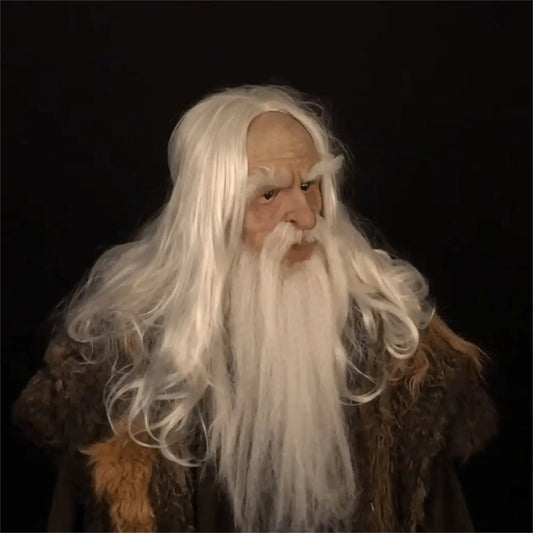 Bellanica - White-Haired Santa Claus Mask Prop