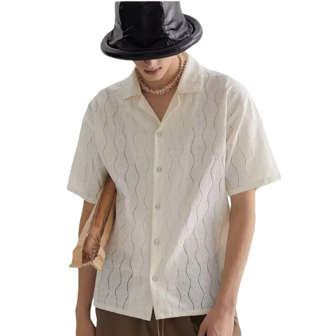 Bellanica - Retro Japanese Style Men's Summer Shirt