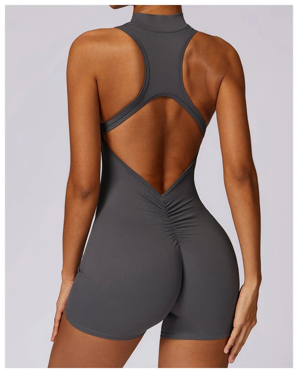 Bellanica - Seamless One-Piece Workout Jumpsuit Set