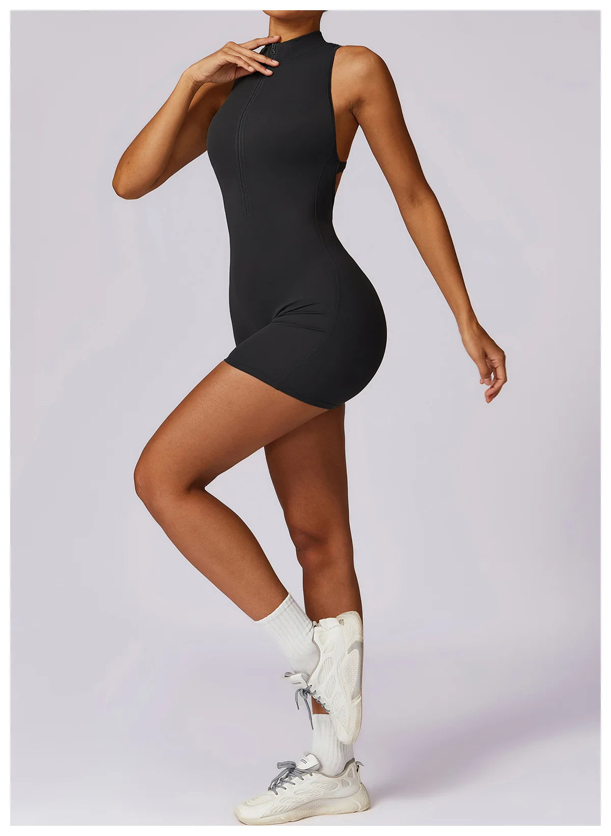 Bellanica - Seamless One-Piece Workout Jumpsuit Set