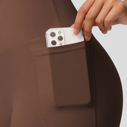 Bellanica - High-waist pocketed squat-proof shorts
