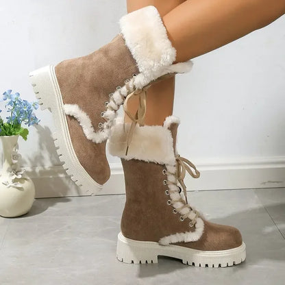 Bellanica - Plush faux snow boots