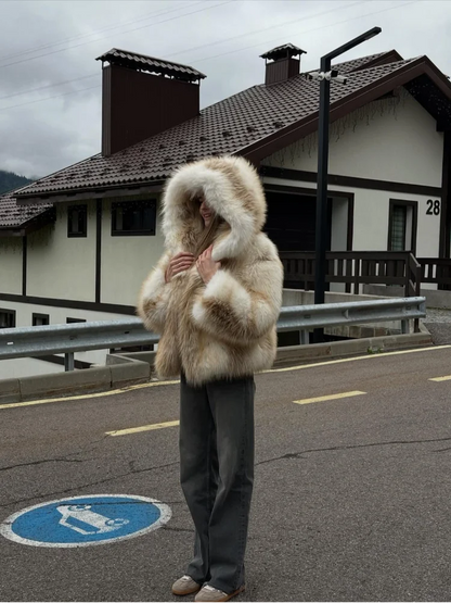 Bellanica - Women Casual Mixed Color Hooded