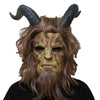 Menacing Goat Mask with Wig