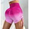 Gradient High-Waist Sports Shorts