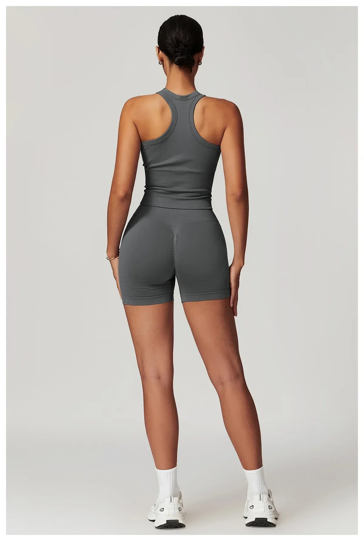 Bellanica - Seamless Ribbed 2-Piece Yoga Set