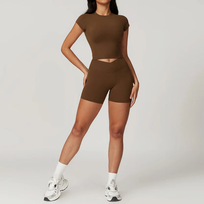 Bellanica - 2-Piece Crop Top Leggings Set