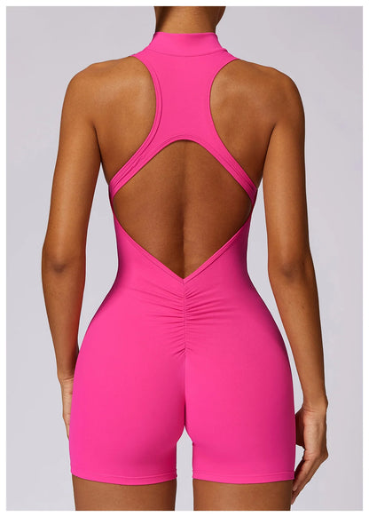 Bellanica - Seamless One-Piece Workout Jumpsuit Set