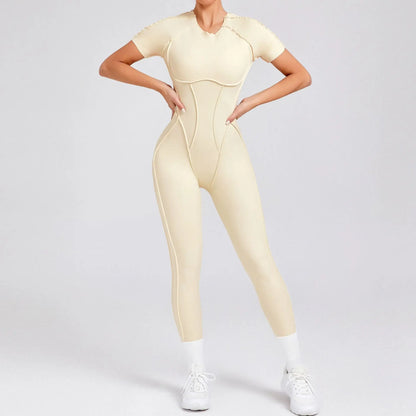 Bellanica - One-piece padded backless slim jumpsuit