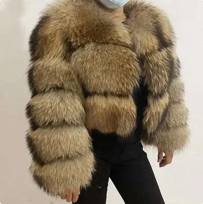 Bellanica - Raccoon Fur Jacket Autumn Winter