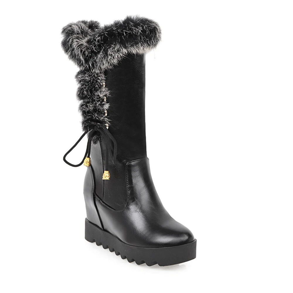 Bellanica - Fur mid-calf boots