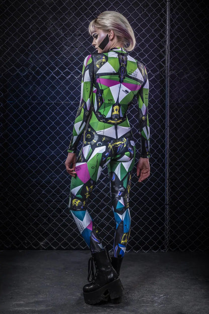 Bellanica - Cyberpunk Robot Skeleton Halloween Catsuit