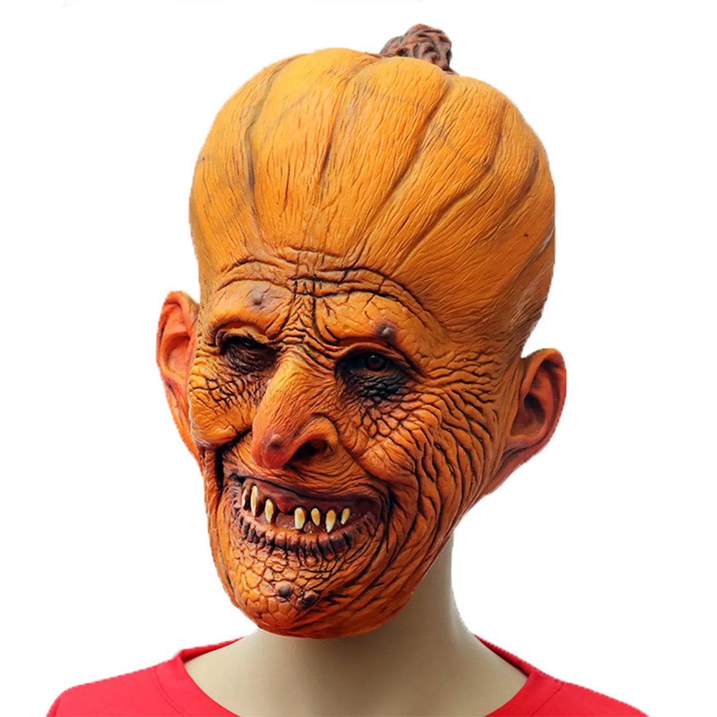 Bellanica - Halloween Pumpkin Head Latex Mask