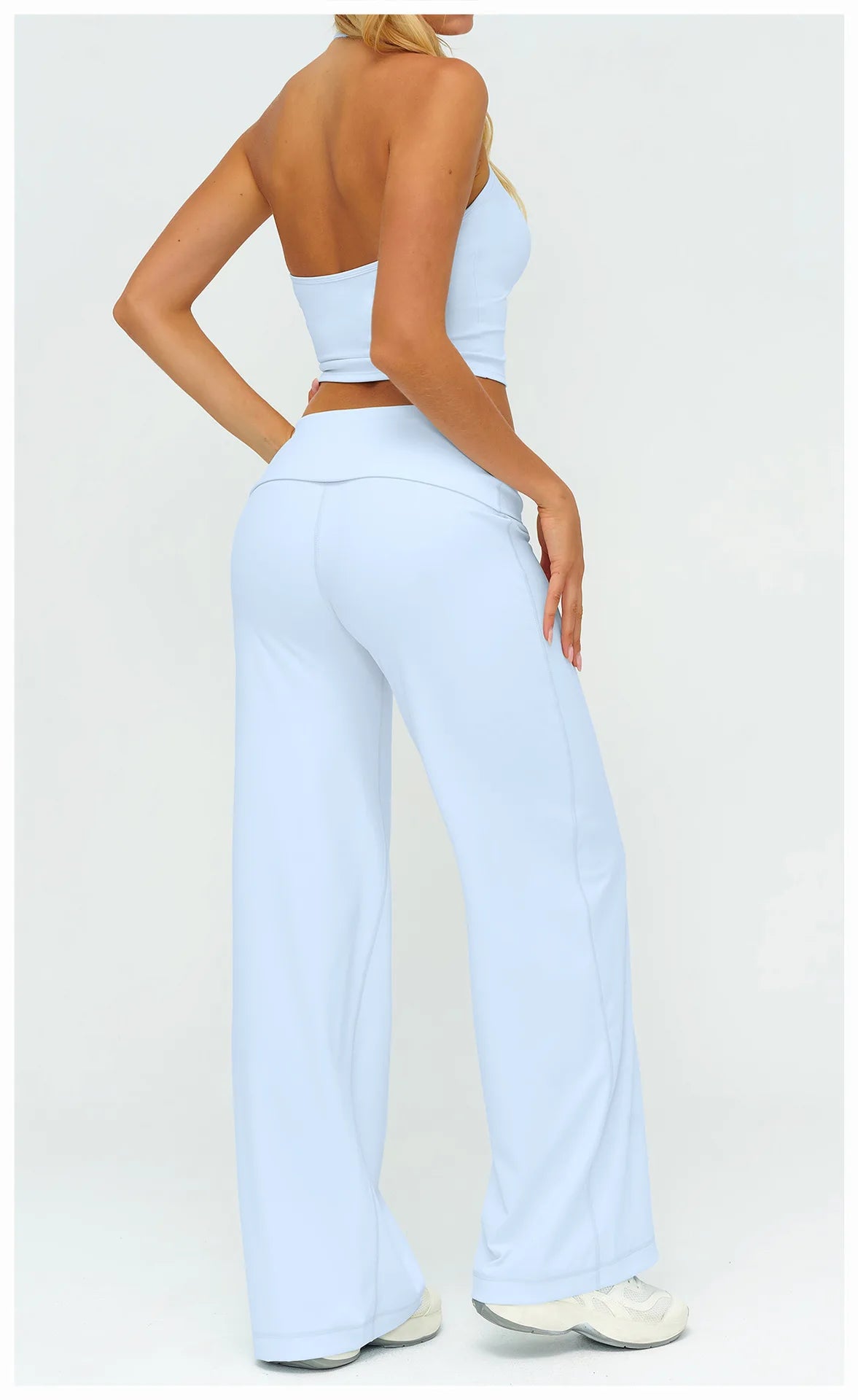 Womens Loose Wide-Leg Sports Leggings - Bellanica