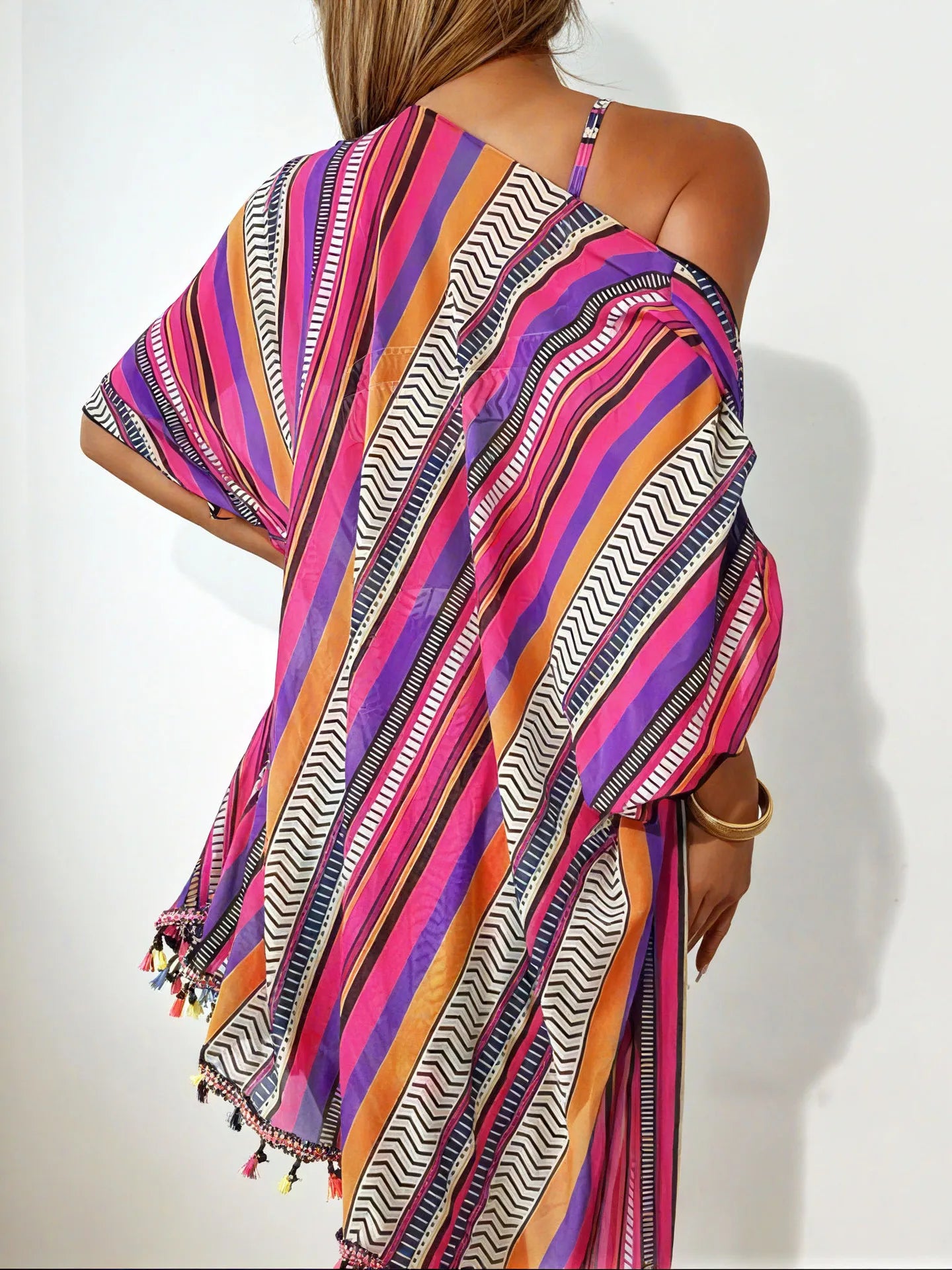 Tassel Bikini Set with Cover-Up