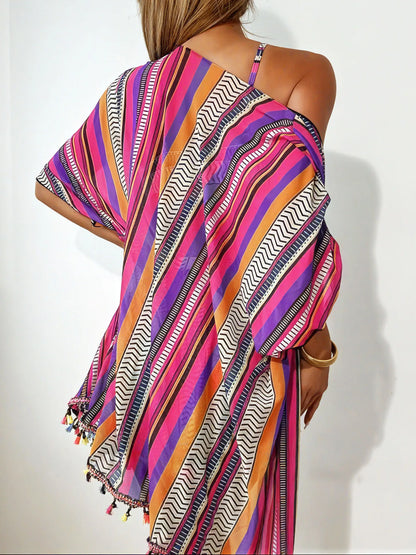 Tassel Bikini Set with Cover-Up