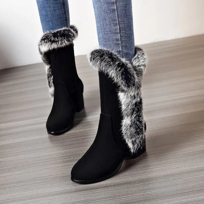 Bellanica - Furry wedge winter boots