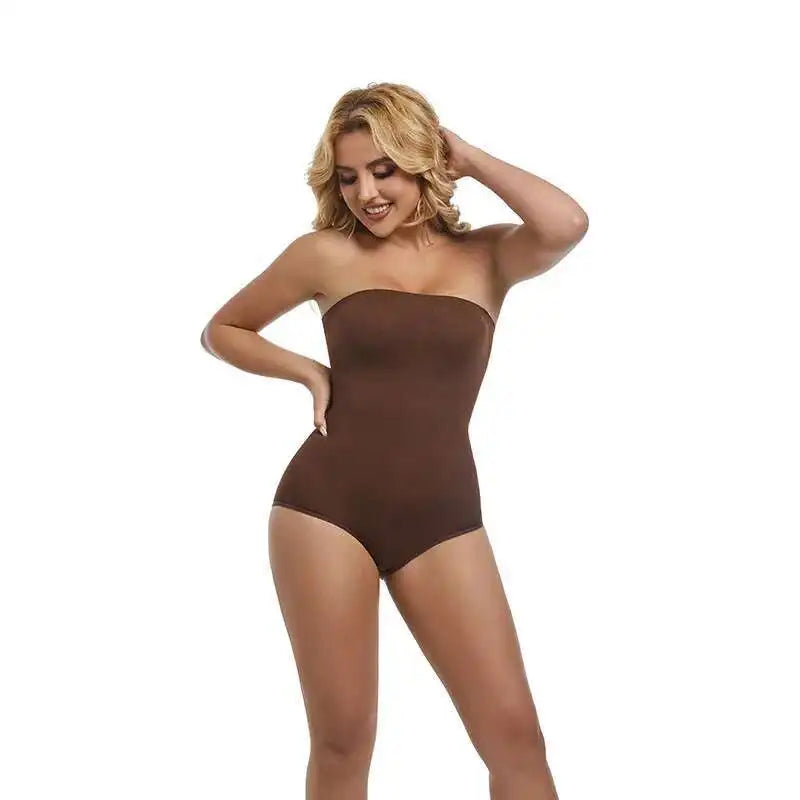 Body gainant sans bretelles et sans couture pour femme - Bellanica
