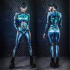 Cyberpunk Robot Skeleton Halloween Catsuit