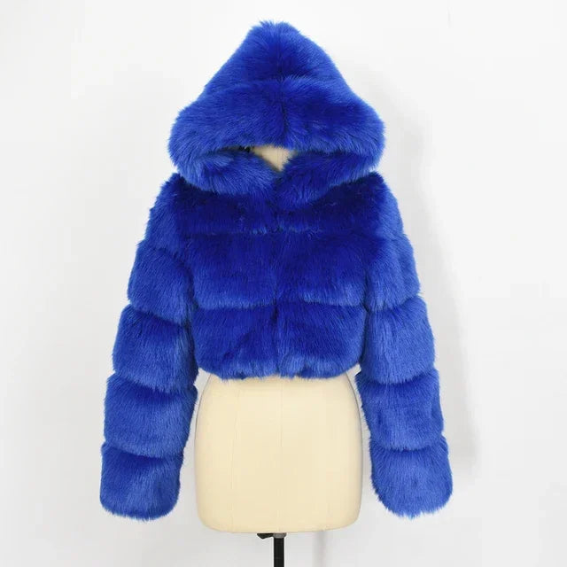 Bellenica - Pink Faux Fur Coat