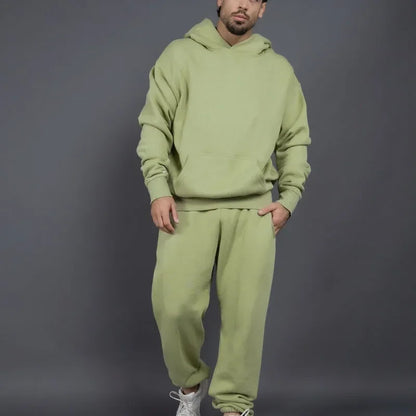 Bellanica - Fleece-Lined Thick Hooded Sweatshirt Set