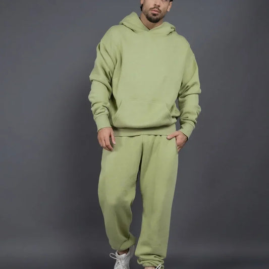 Bellanica - Fleece-Lined Thick Hooded Sweatshirt Set