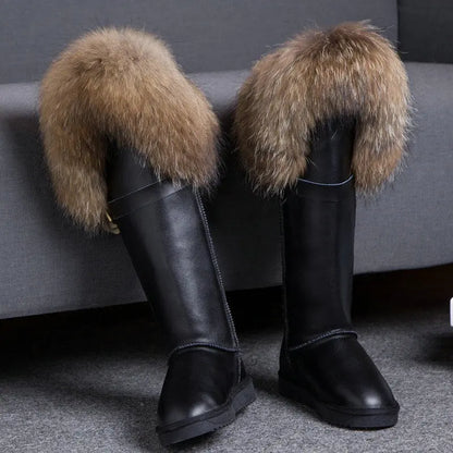 Bellanica - Fox fur leather boots